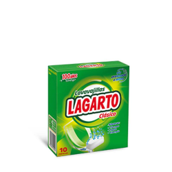Lavavajillas doméstico en pastilla Lagarto 10uds