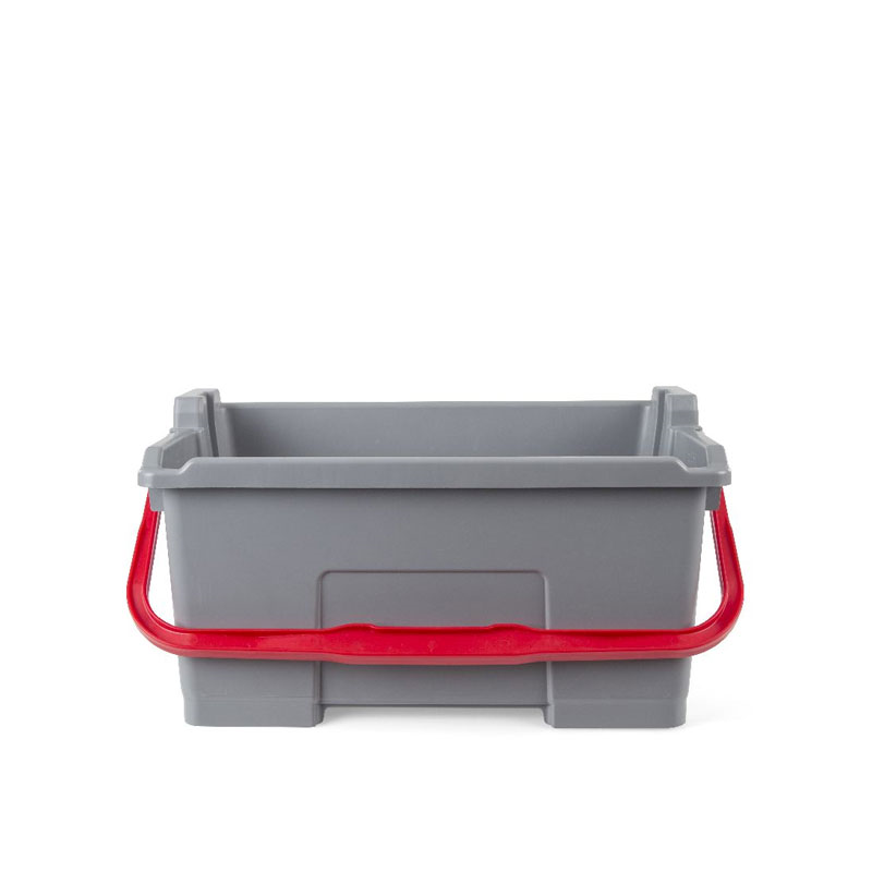 Cubo con asa roja 25L TriPress 1ud
