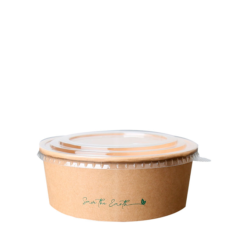 Ensaladera cartón kraft con tapa 1000ml 200uds
