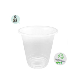 Vaso plástico PET ultratransparente 350ml 1000uds