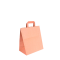 Bolsa papel kraft con asa plana 26+18x25 cm 250uds