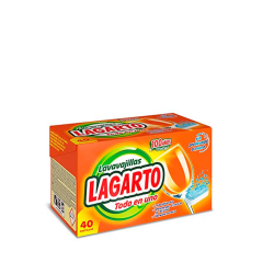 Pastillas Lavavajillas Lagarto Todo en 1 - Caja de 40 Unidades