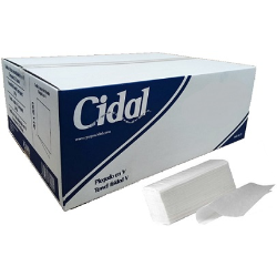 Toalla en V Doble capa laminada Cidal 4000 uds. 20 paquetes de 200 unidades.