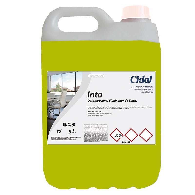 Desengrasante quitatintas Cidal Inta 5L