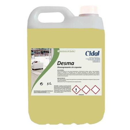 Desengrasante sin espuma Cidal Desma 5L