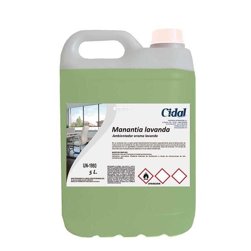 Ambientador Cidal  Manantia aroma Lavanda 5L