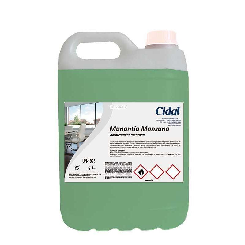 Ambientador Cidal  Manantia aroma manzana 5L