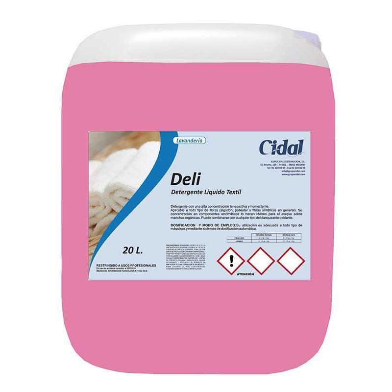 Detergente líquido textil Cidal Deli 20L