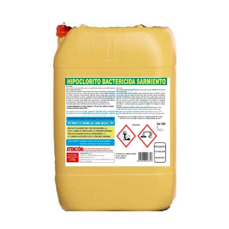 Hipoclorito bactericida alimentarios 24 KG