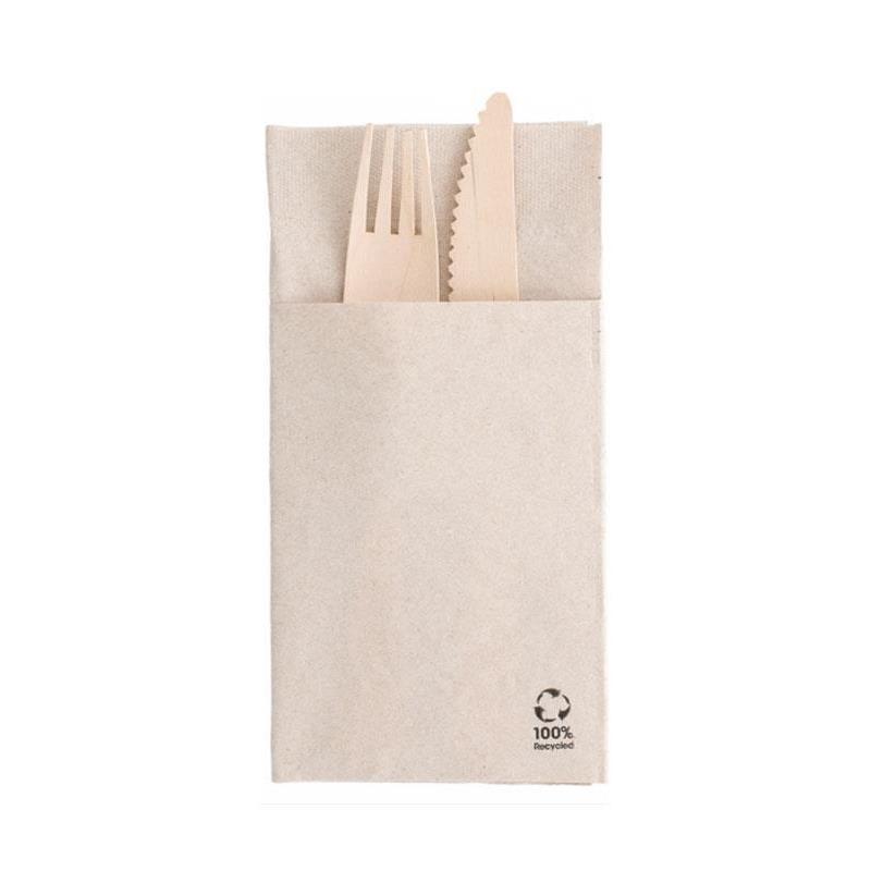 Servilleta cubiertos papel reciclado I-one 1600uds