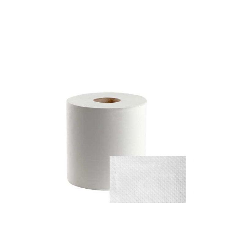 Toalla Bobina Mecha Reciclada - 176 mts | 1 Capa Gofrada | Pack 6 uds