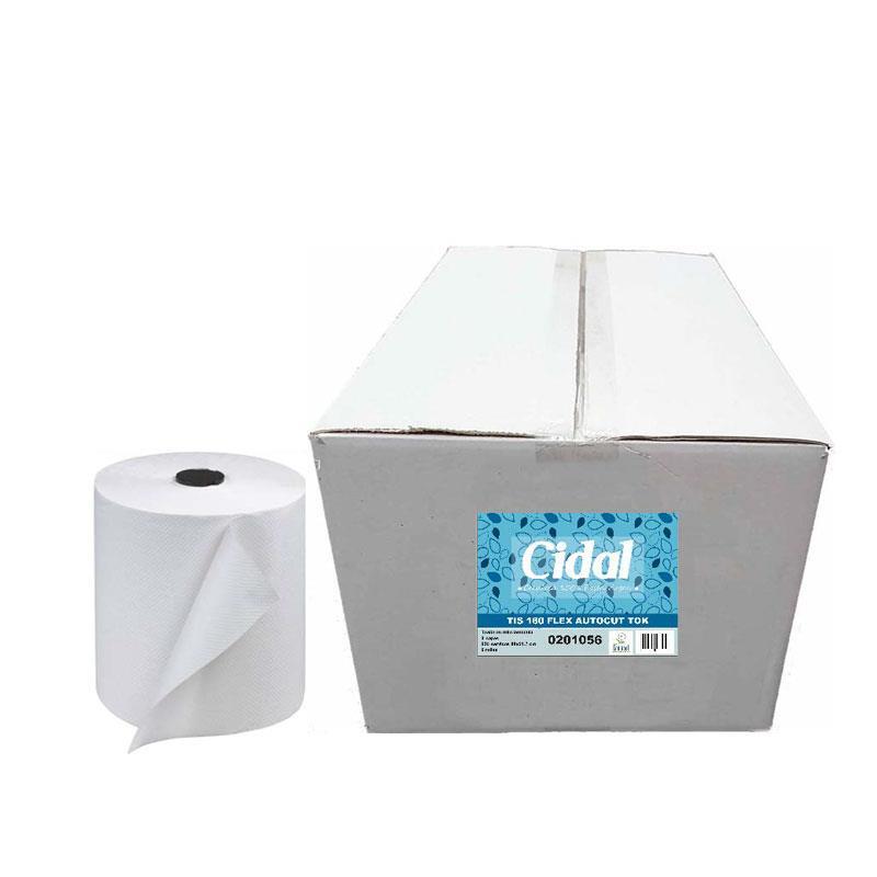 Bobina secamanos Papel Gofrado FLEX TOK T1056 2 capas 6uds