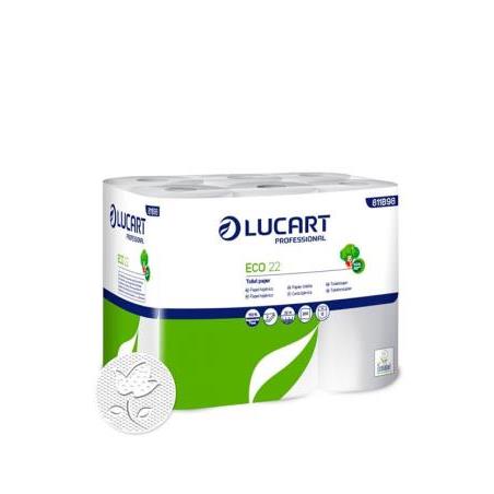 Papel higiénico doméstico Lucart Eco 22 108 uds