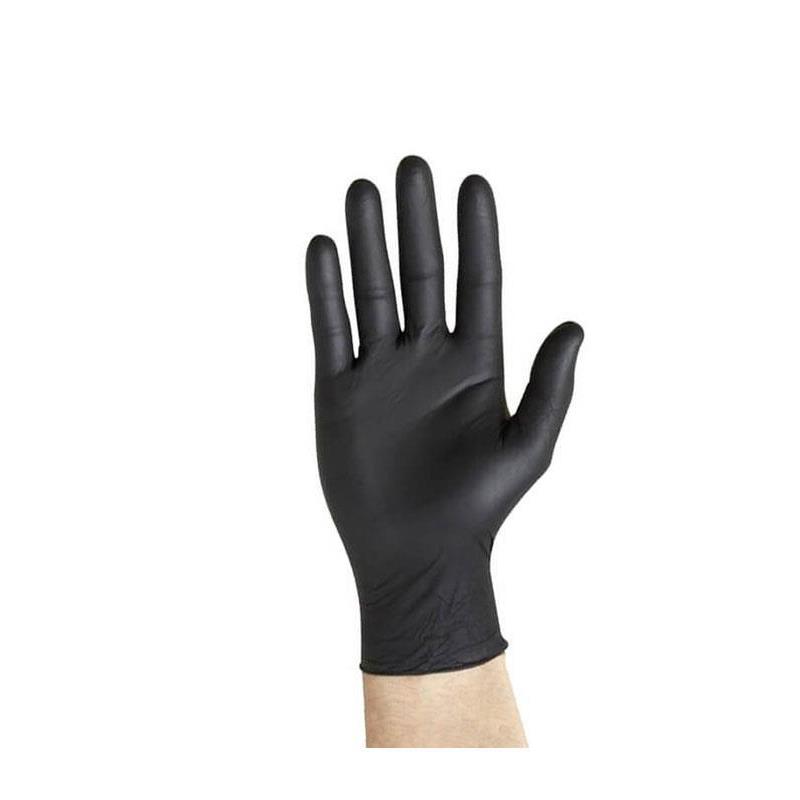Guantes de nitrilo negro sin polvo Sanyc 100uds