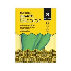 Guantes látex bicolor reforzado 1par