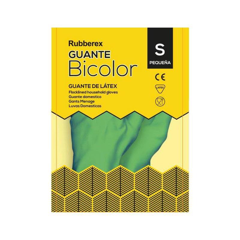 Guantes látex bicolor reforzado 1par