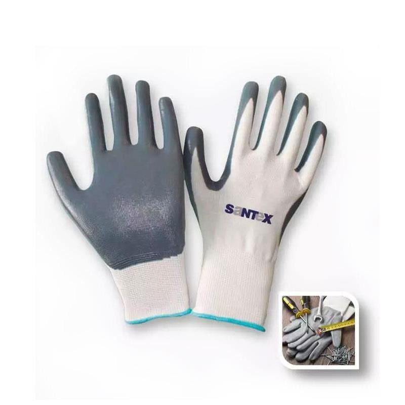 Guantes profesionales de nylon con nitrilo Santex