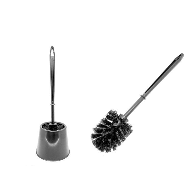 Escobillero Completo Kukus Negro para baño 1UD