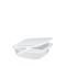 Envase PP cuadrado con tapa bisagra 1L 400uds