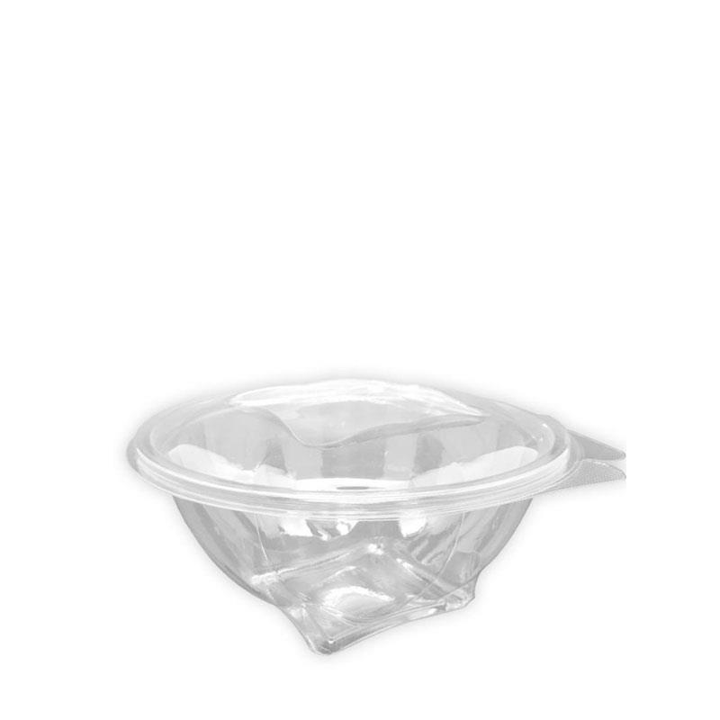 Ensaladera rPET con tapa bisagra 375ml 600uds
