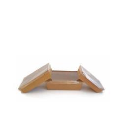 Ensaladera cartón kraft + tapa 2100ml Betik 200uds