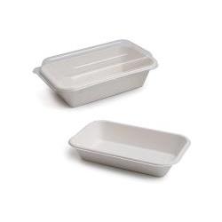 Tapa PET ensaladera rectangular 720 y 960ml 50uds