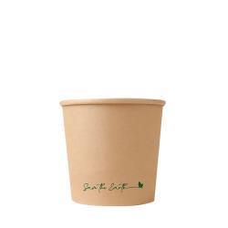 Sopera cartón kraft con tapa 750ml 3000uds