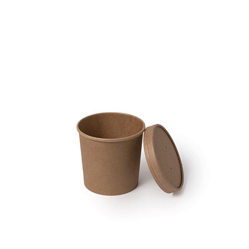 Sopera cartón kraft sin tapa 470 ml 500 uds