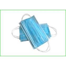 Mascarilla higienica  blanco/AZUL 50 uds