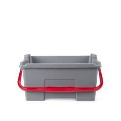 Cubo con asa roja 25L TriPress 1ud