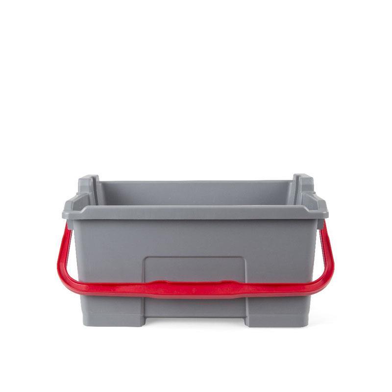 Cubo con asa roja 25L TriPress para sistemas de limpieza.1ud