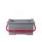 Cubo con asa roja 25L TriPress para sistemas de limpieza.1ud
