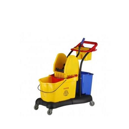 Carro limpieza industrial con carro y prensa Lytec