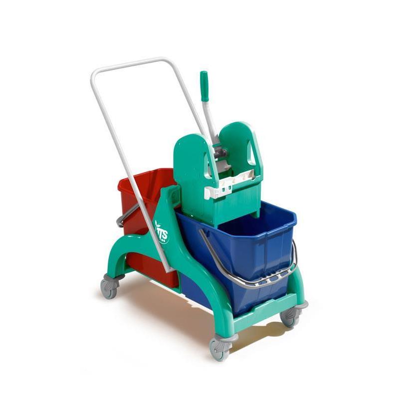 Carro de limpieza TTS Nick Tec asa Rilsan 2x25L