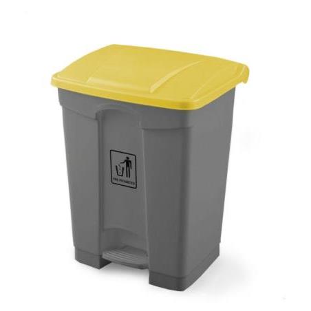 Contenedor Lytec con pedal 45L + Tapa amarilla 1ud