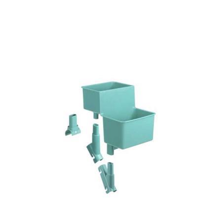 Kit Portacubos 4 L para Asa en "U" - Perfecto para el Carro de Limpieza TTS Nick Star 25