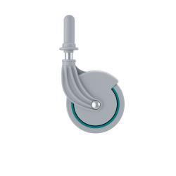 Rueda Ø 80 mm con búsula para carro Nick TTS