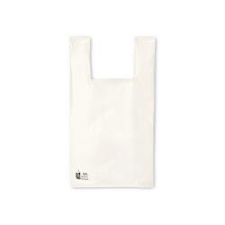 Bolsa Camiseta 35x50 Blanca 100 Uds Reciclada 70%
