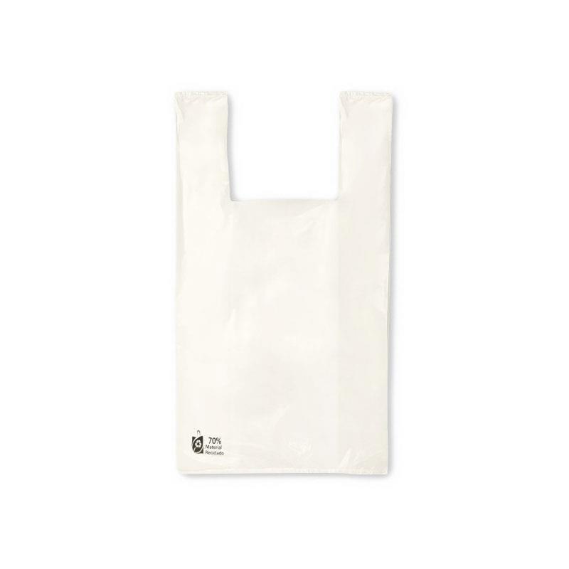 Bolsa Camiseta 35x50 Blanca 100 Uds Reciclada 70%