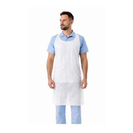 Delantal PE Galga 150 Blanco 100uds EPI