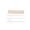Set cubiertos CPLA con servilleta 500 uds | Compostables