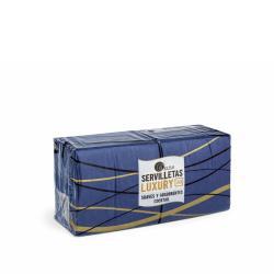 Servilleta cocktail 20x20 PP azul | 3200 uds