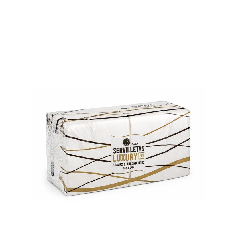 Servilleta cocktail 20x20 PP blanca | 3200 uds