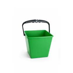 Cubo cuadrado Pamex 6 litros color verde para limpieza profesional