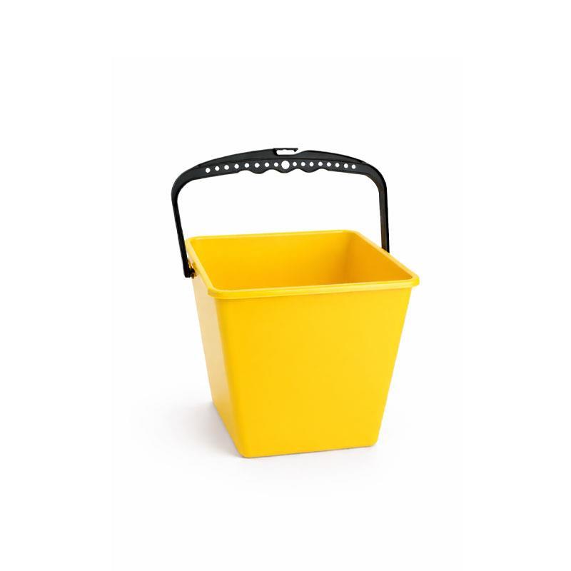 Cubo cuadrado Pamex 6 litros amarillo para limpieza profesional