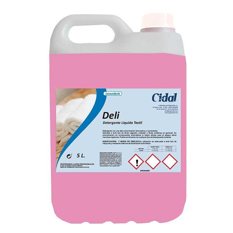 Detergente líquido textil Cidal Deli 5L