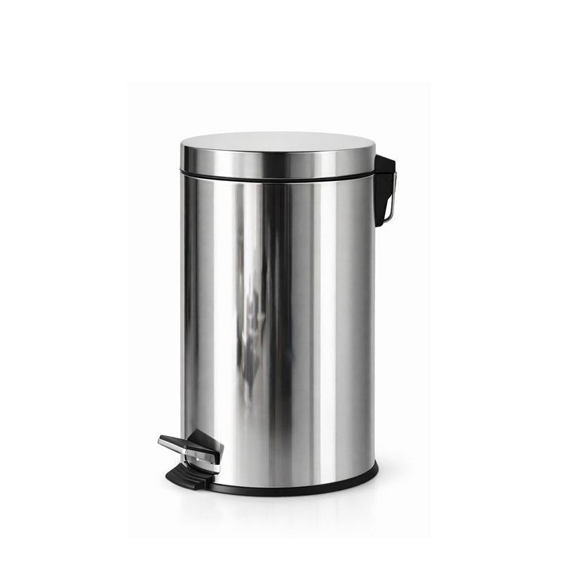 Papelera pedal inox 12L Lytec brillo con cubo interior extraíble