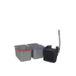 Kit SRK16 Numatic doble cubo 17L con prensa | fregona y plano | Quifyl