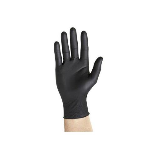 Guantes de nitrilo negro sin polvo Sanyc 100uds