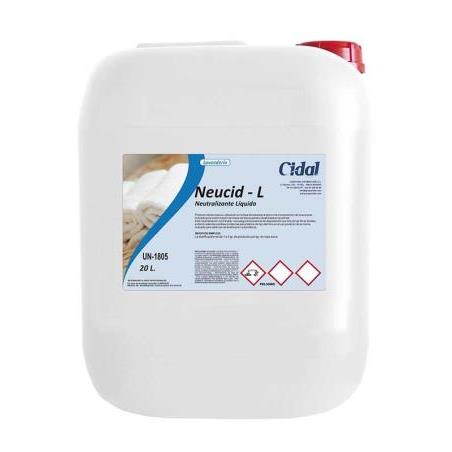 Neutralizante cloro lavado Cidal Neucid-L 20L